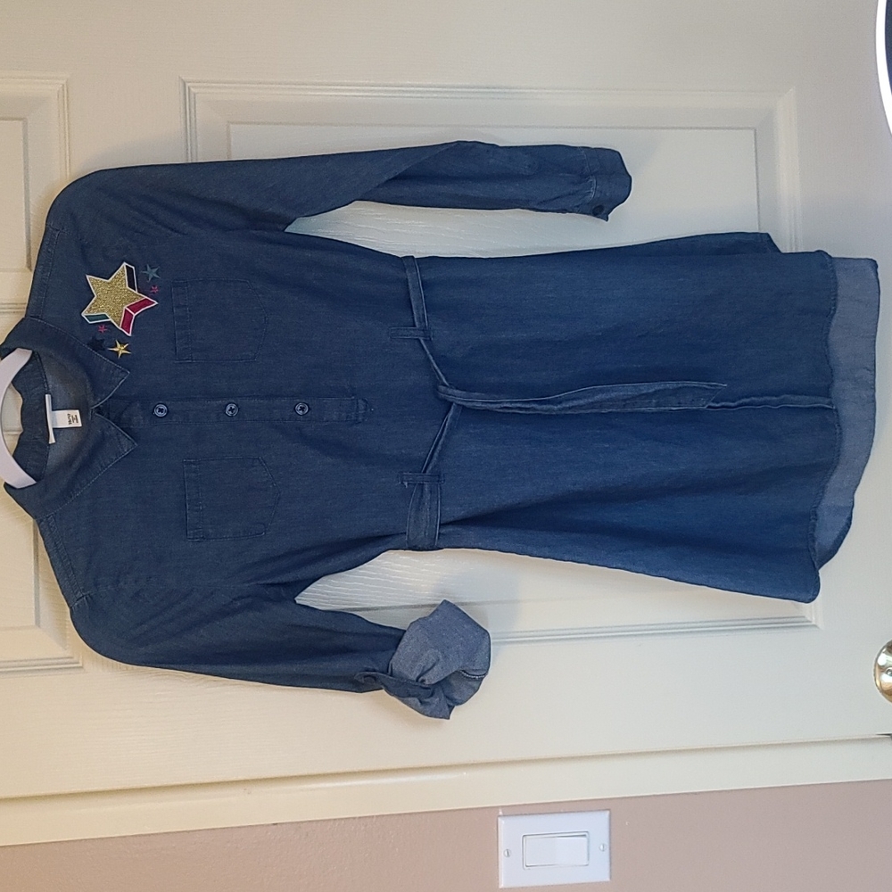 Girl's Denim Shirt Dress Size 10/12